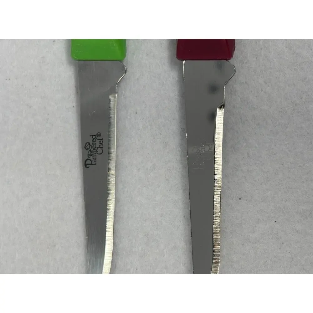 Set of 2 The Pampered‎ Chef Quikut Paring Knife 2.5